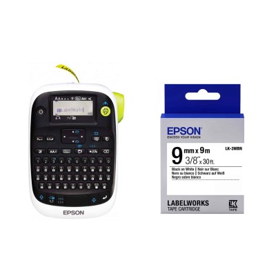 Տպիչ EPSON LabelWorks LW-400+LABEL TAPE LK3WBN STD BK/WH 9/9 C51CB70080